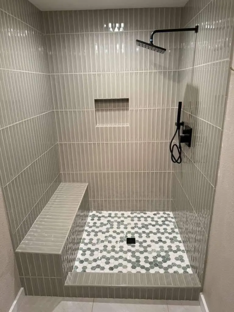 Custom Tile Walk-In Shower